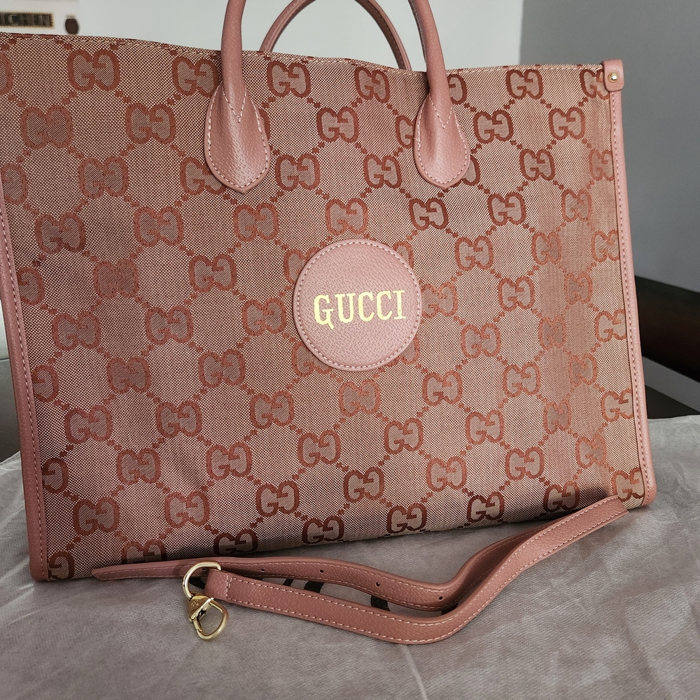 Designer Look Rose Pink Monogram Tote